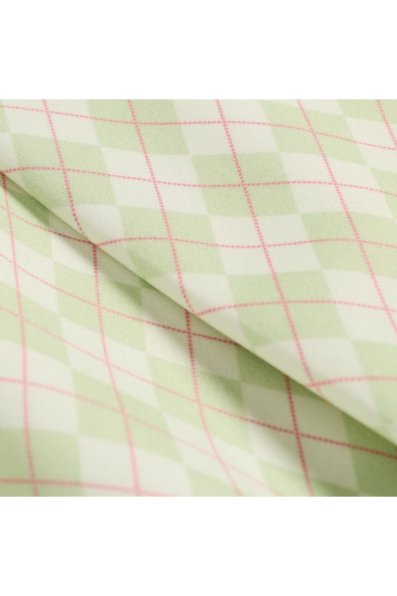 Argyle Pleated Golf Skirt, Alternate, color, Cream/Sage