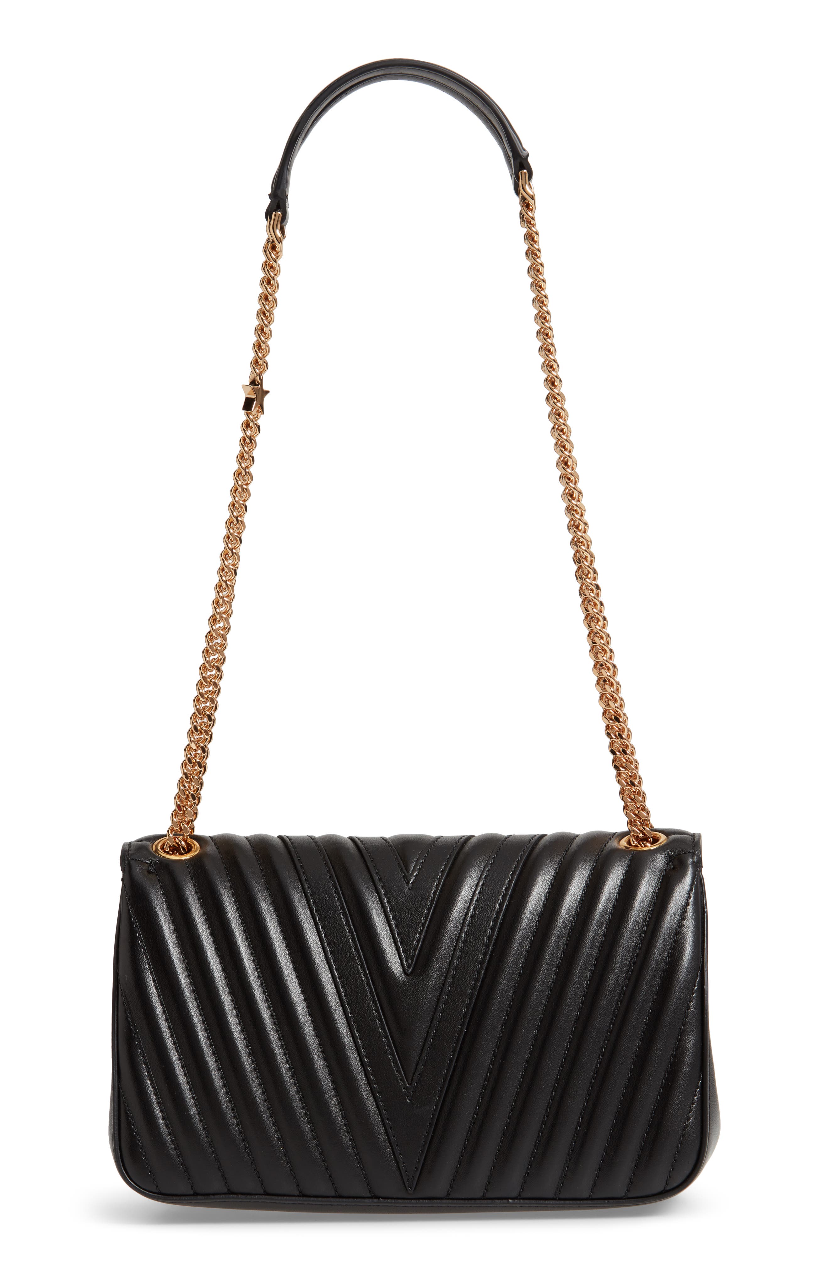 Stella McCartney Star Faux Leather Crossbody Bag, Alternate, color, 