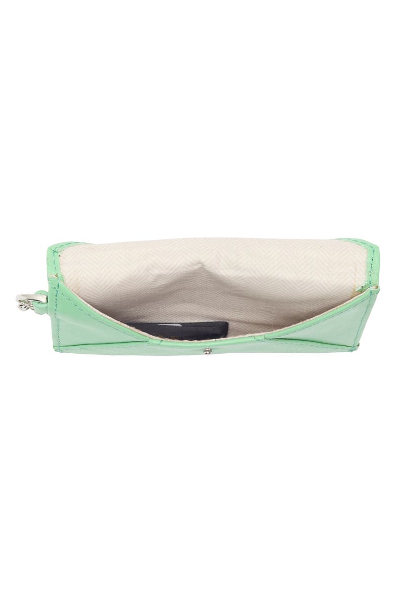Ashley Leather Pouch, Alternate, color, ALOE GREEN
