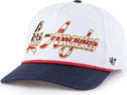 '47 Men's '47 White Los Angeles Dodgers Patriotic Overhand Hitch Adjustable Hat