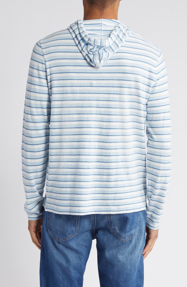 johnnie-O Anthony Indigo Stripe Hoodie, Alternate, color, 