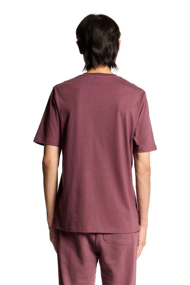 Script Long Sleeve T-shirt, Alternate, color, Dusky Maroon