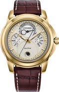 Citizen Calendrier Leather Strap Watch, 41.8mm