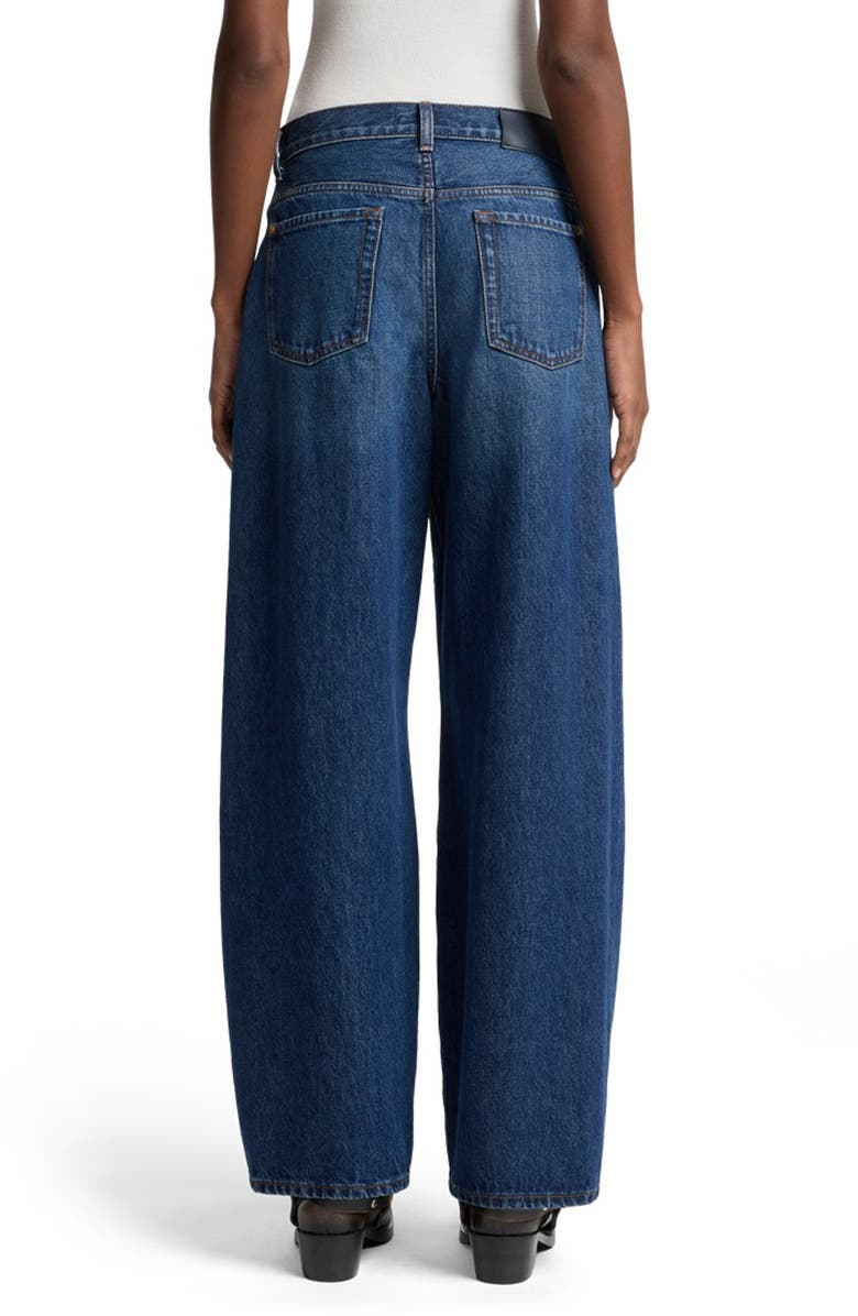 7 For All Mankind Bonnie Twist Seam Barrel Jeans, Alternate, color, Radar