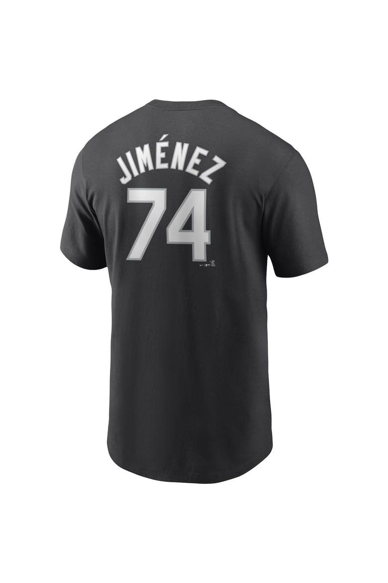 Men's Nike Eloy Jimenez Black Chicago White Sox Name & Number T-Shirt, Alternate, color, Black