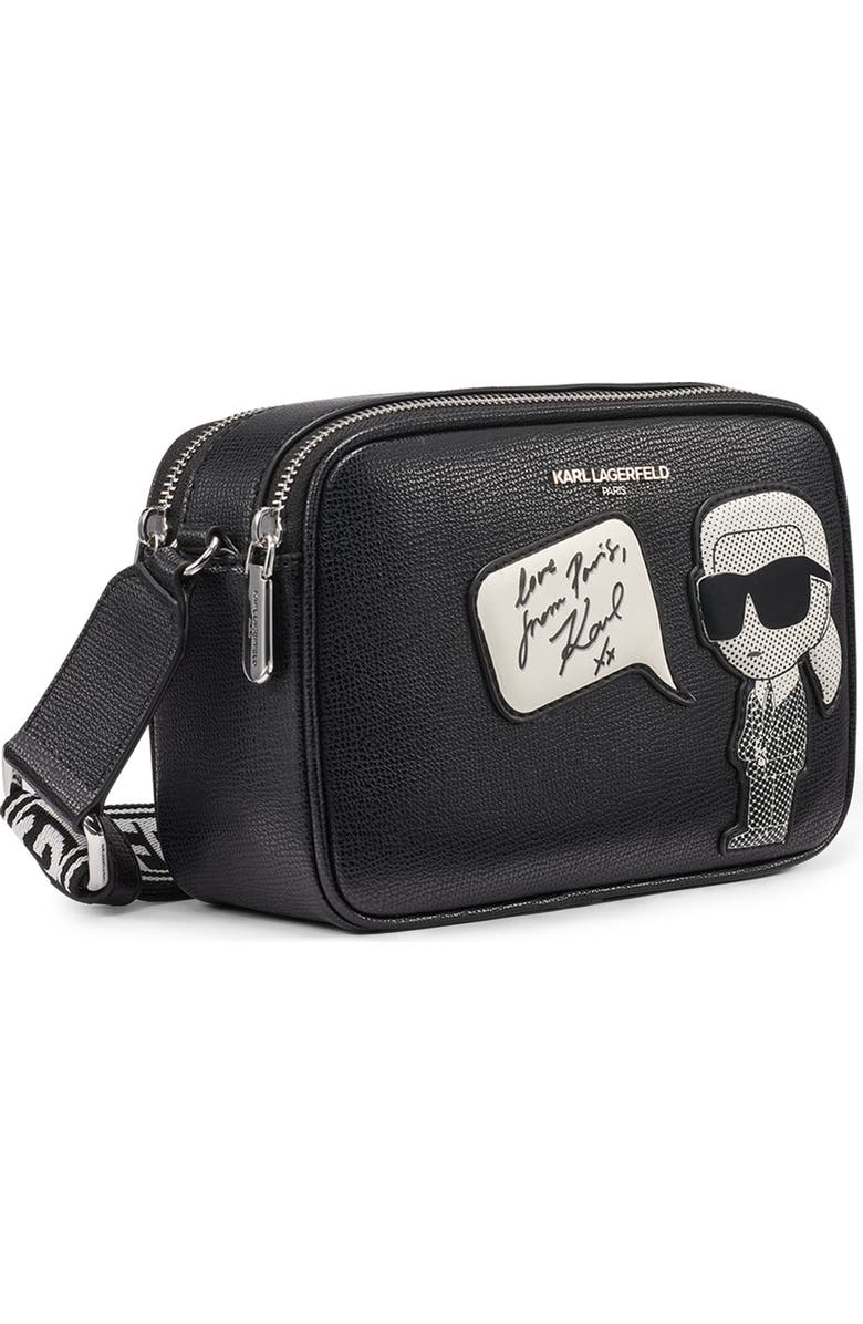 KARL LAGERFELD PARIS Maybelle Crossbody, Alternate, color, Black/Silver
