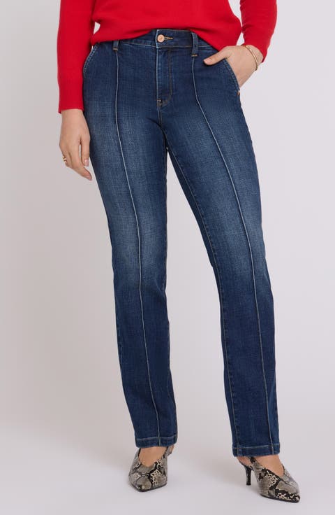 Marilyn Seamed Straight Leg Jeans