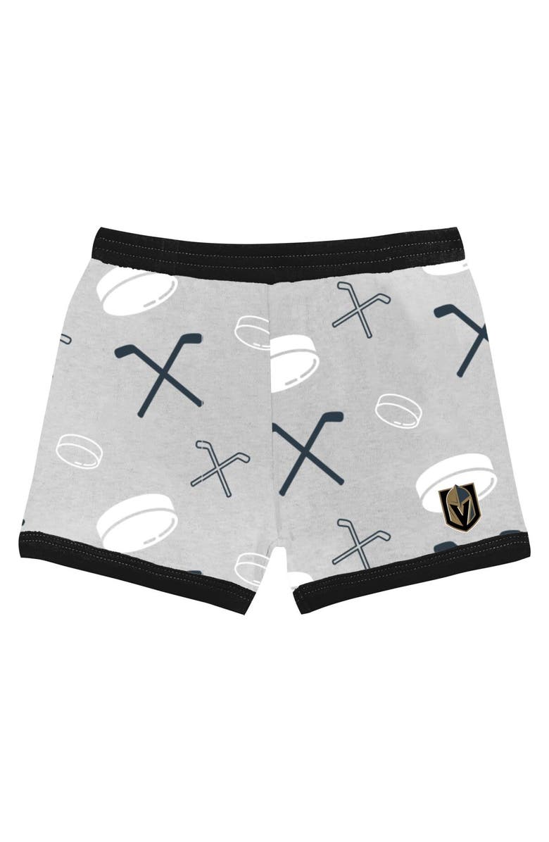 Outerstuff Toddler Vegas Golden Knights Disney Rookie Year T-Shirt & Shorts Set, Alternate, color, Black