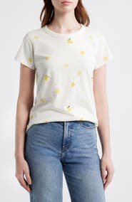 rag & bone Lemon Print Cotton Tee