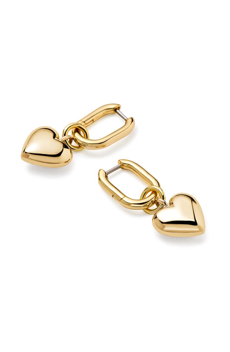 Ana Luisa Heart Earrings - Wesley Gold, Alternate, color, 