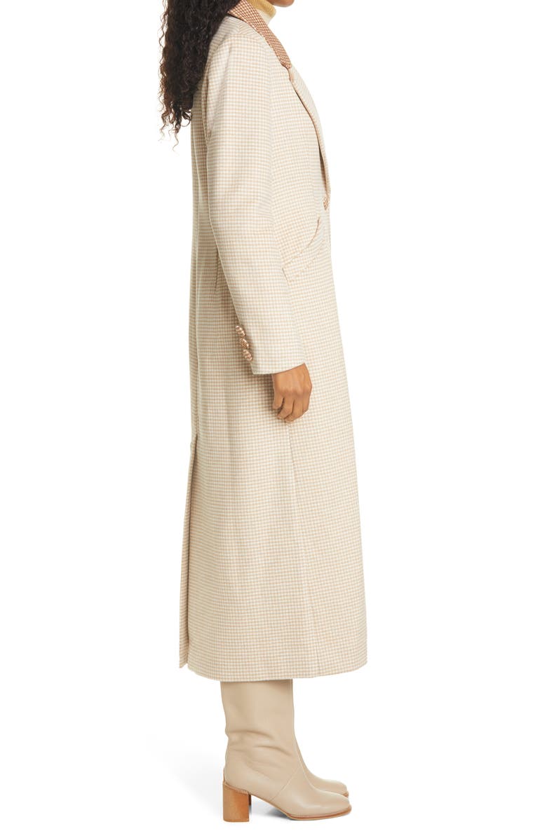 STAUD Ganji Gingham Check Coat, Alternate, color, 