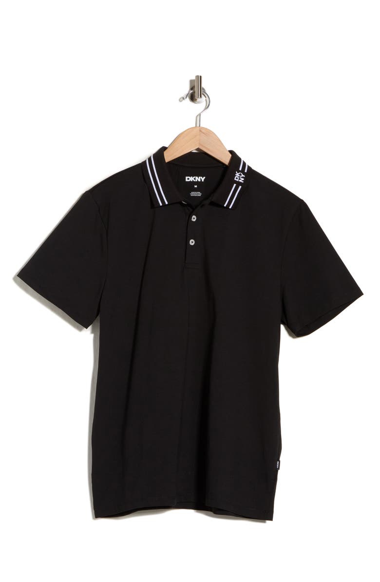 DKNY SPORTSWEAR Reyes Polo, Alternate, color, Black