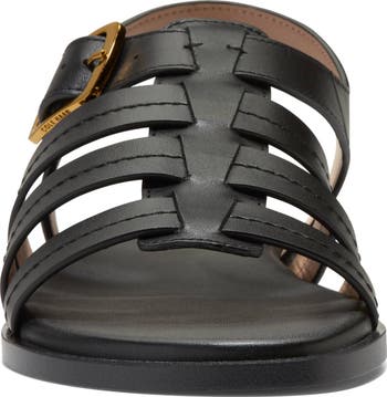 セール! Cole Haan バックル留め Flynn Fisherman サンダル Amazon.com | Cole Haan Women's Flynn Fishman Sandals Flat