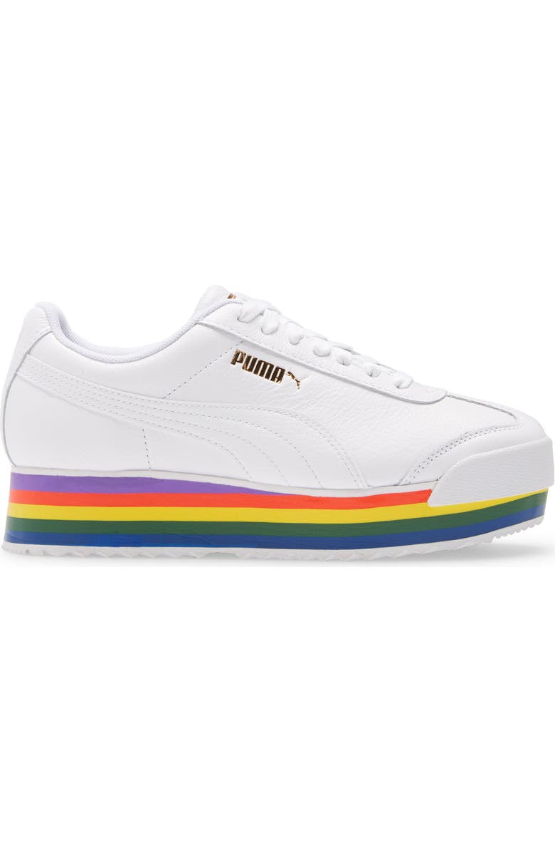 PUMA Roma Amor Rainbow Platform Sneaker, Alternate, color,