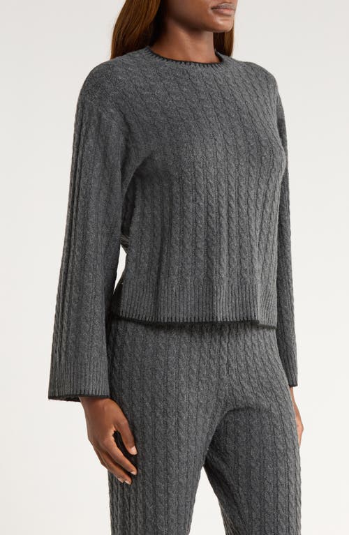 Ugg(r) Rylynn Cable Flare Sleeve Sweater In Gray