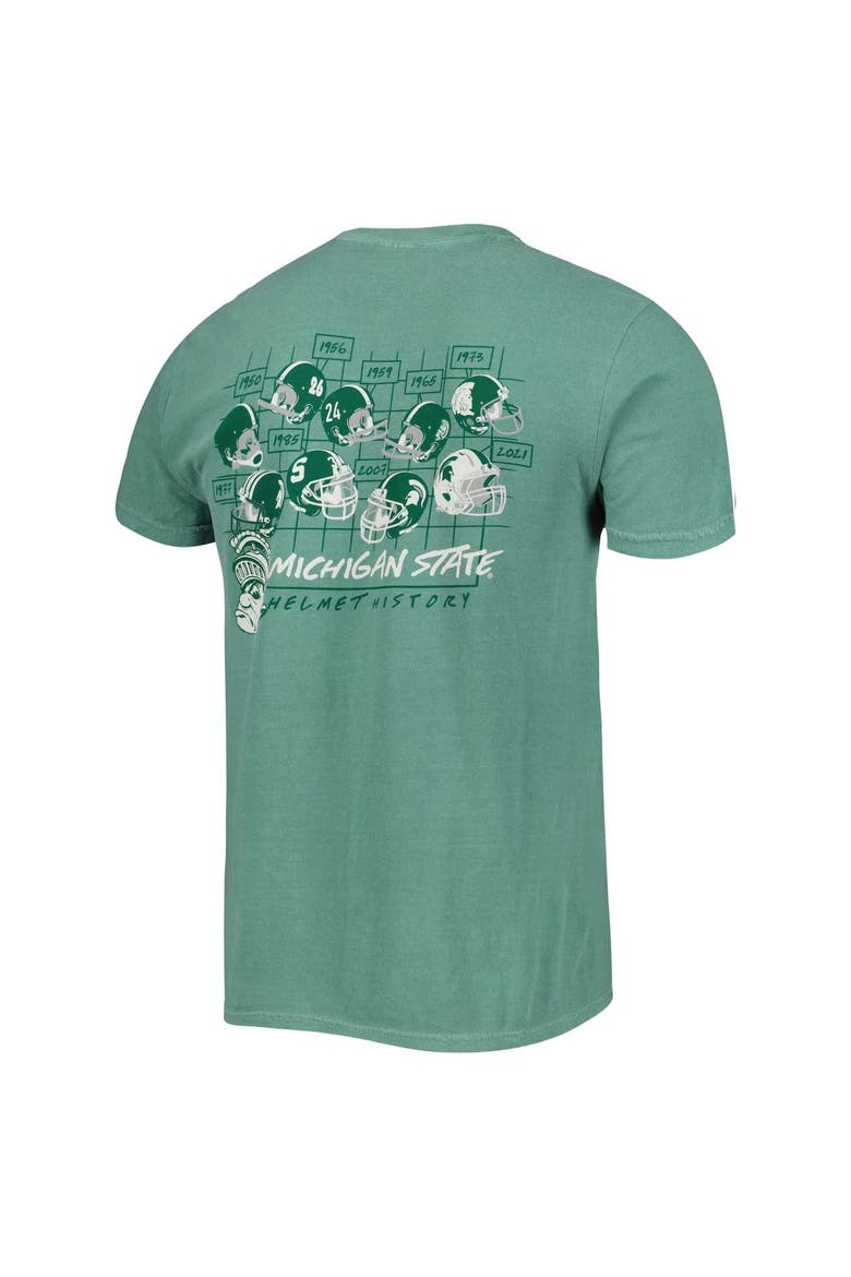 Men's Green Michigan State Spartans Vault Helmet History Comfort T-Shirt, Alternate, color, Green