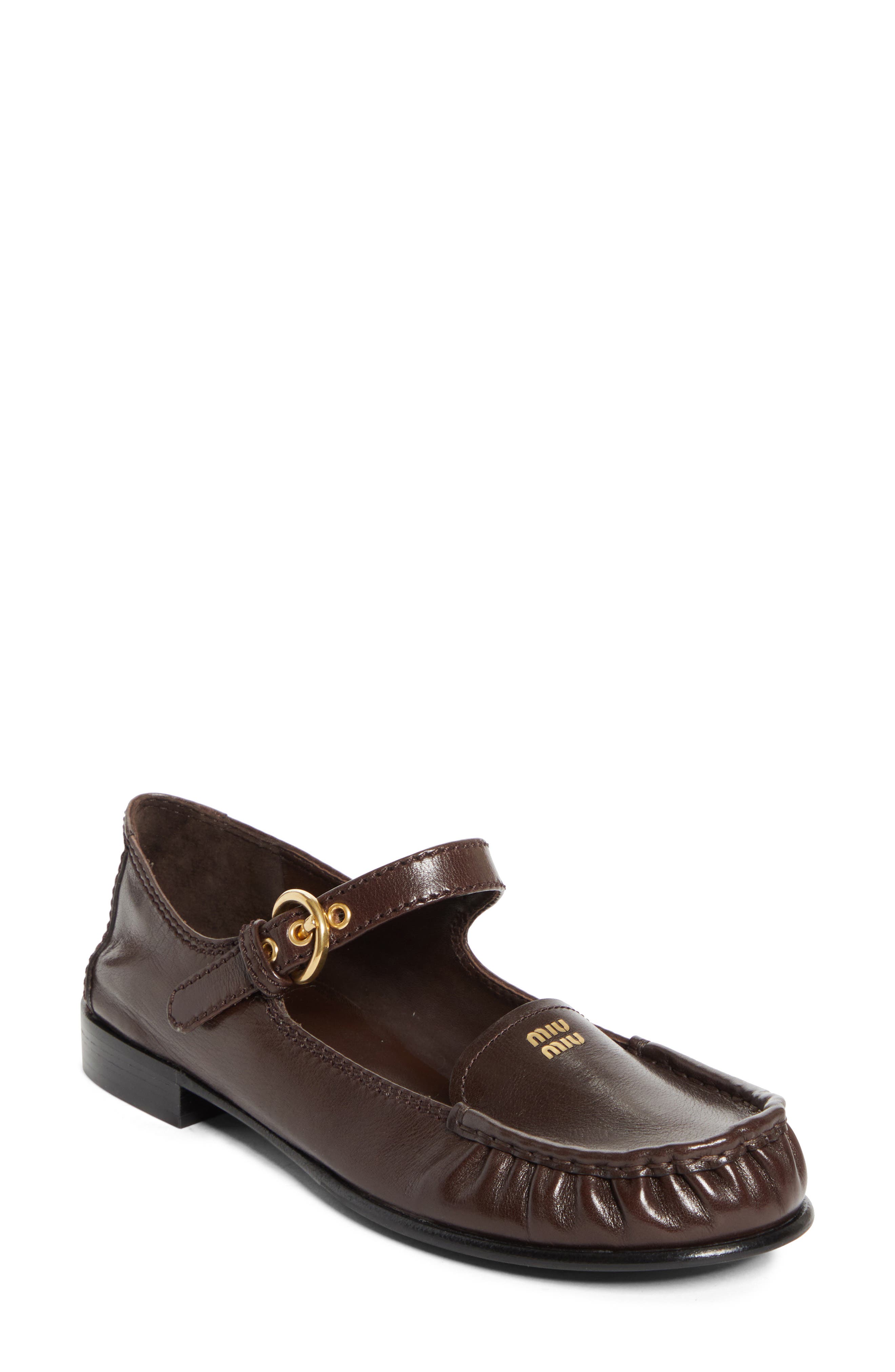 Miu Miu Mary Jane Loafer, Main, color, Moro
