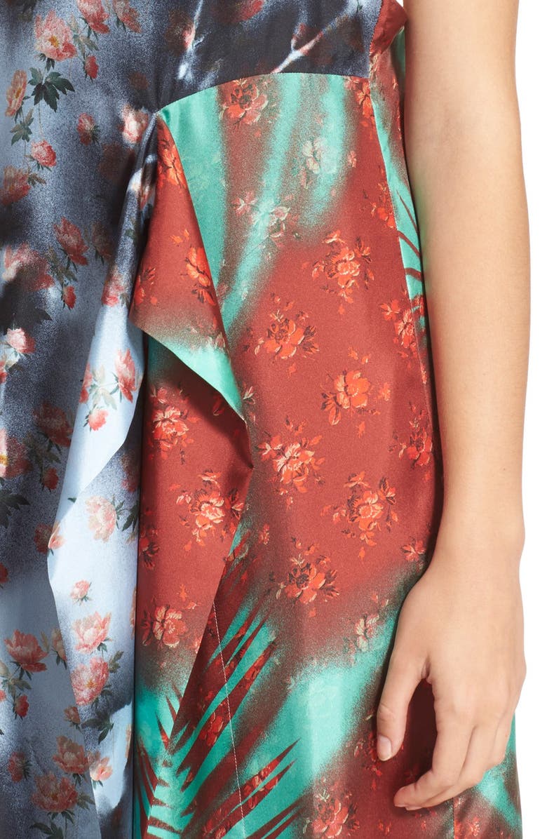 Acne Studios 'Clemente' Print Silk Slipdress, Alternate, color,