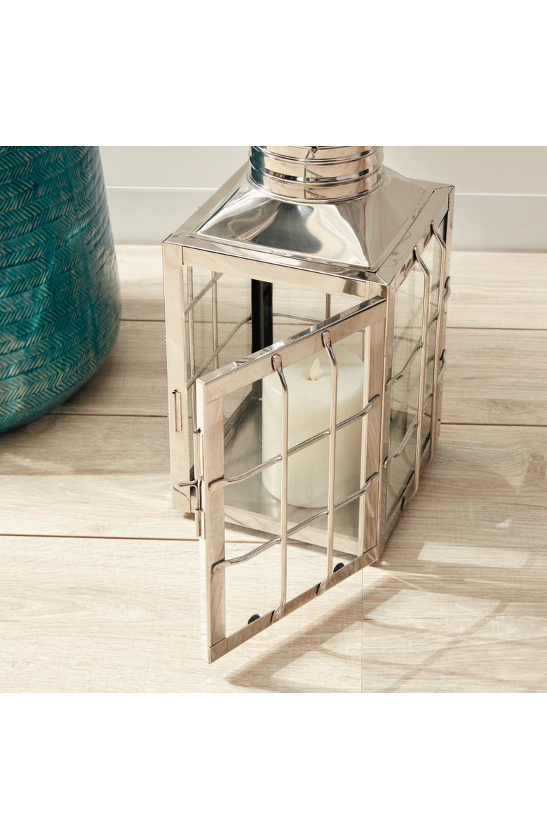Napa Home & Garden Nantucket Outdoor Lantern 17.5", Alternate, color, Silver