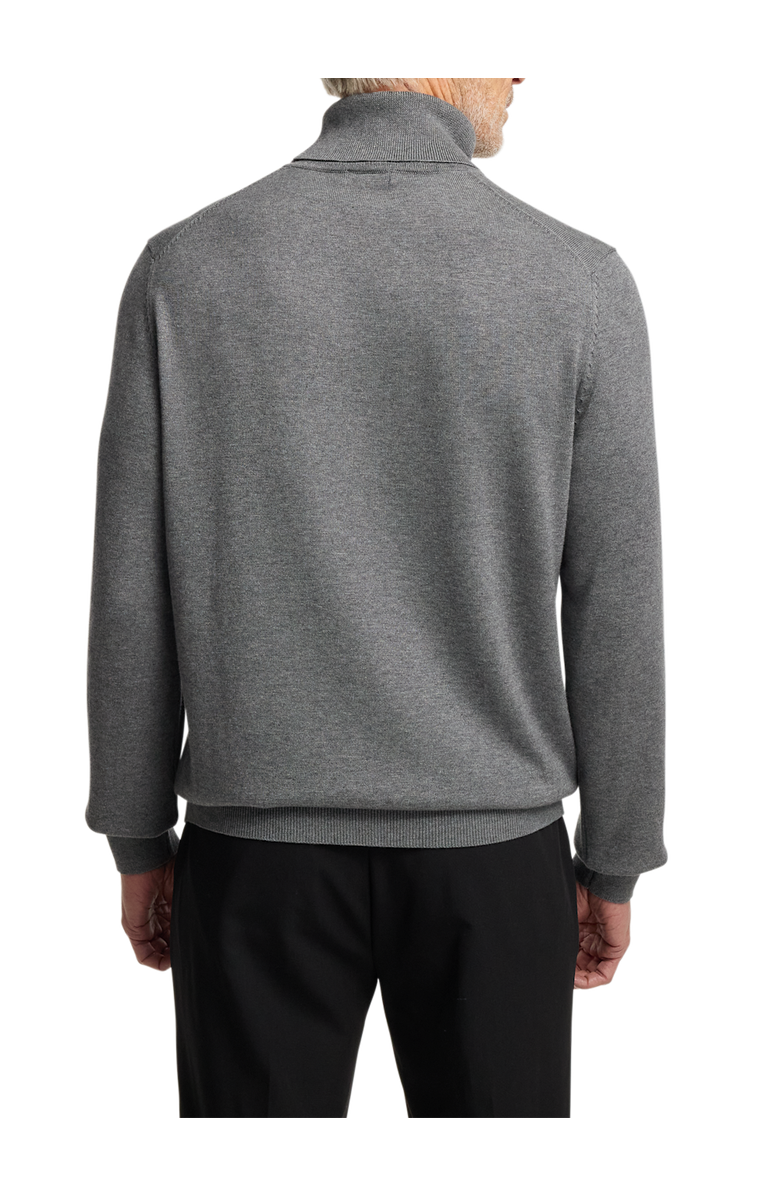 Paul Fredrick Supima Cotton Turtleneck, Alternate, color, Medium Grey