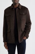 Nordstrom Felted Wool Blend Field Jacket