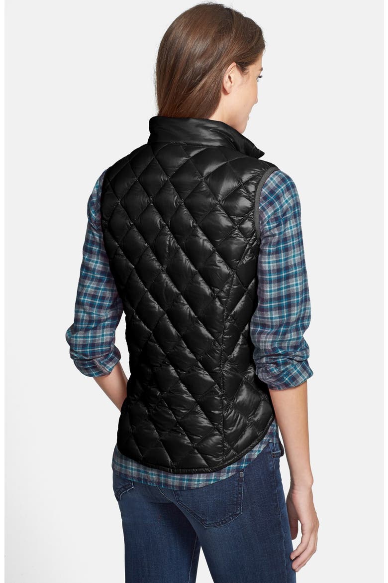 Down Vest, Alternate, color, BLACK
