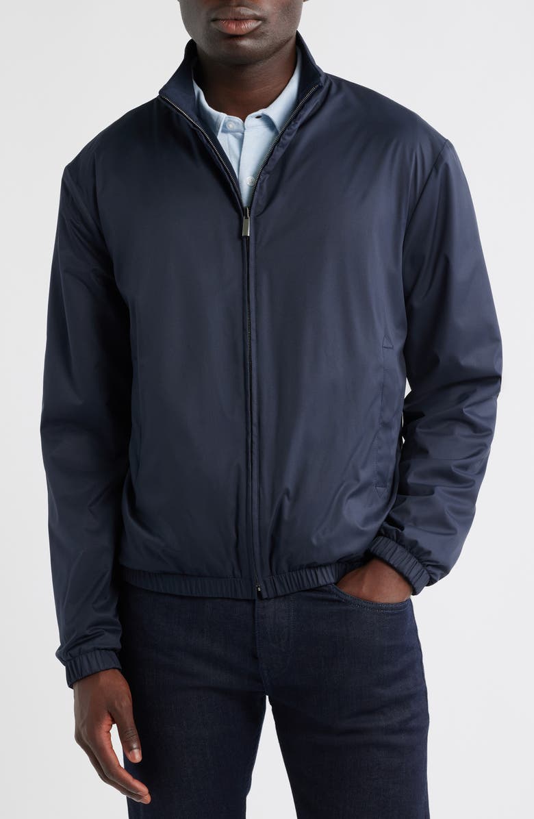 Canali Reversible Soft Touch Blouson Jacket, Alternate, color, Navy