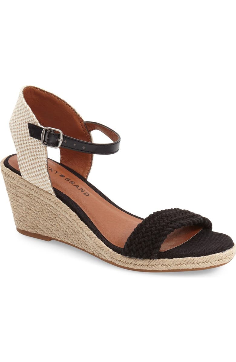 Lucky Brand 'Katereena' Wedge Sandal, Main, color,