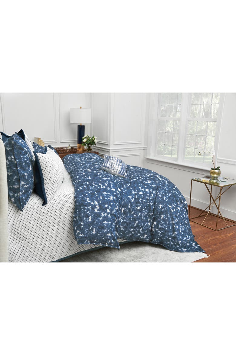 Shaleena and Cotton Blend Queen Duvet Cover, Alternate, color, Blue