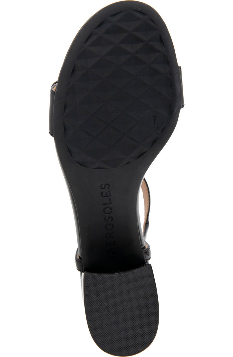 Aerosoles Cairo Block Heel Sandal - Multiple Widths Available, Alternate, color, Black Patent Faux Leather