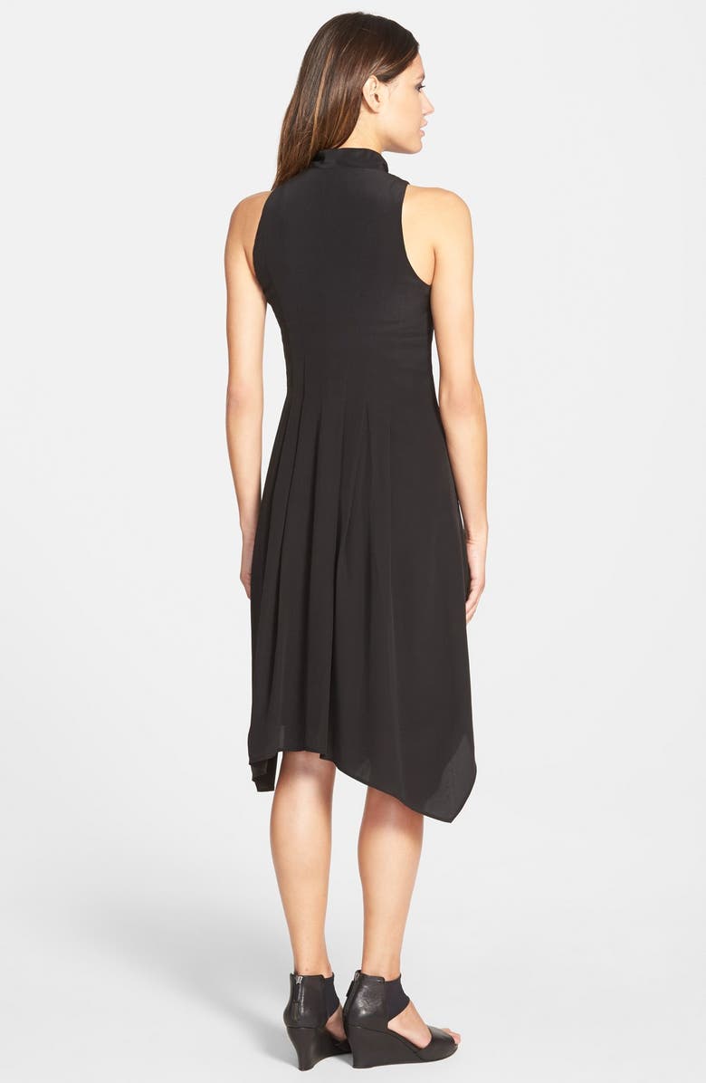 Eileen Fisher V-Neck Silk Dress, Alternate, color, 