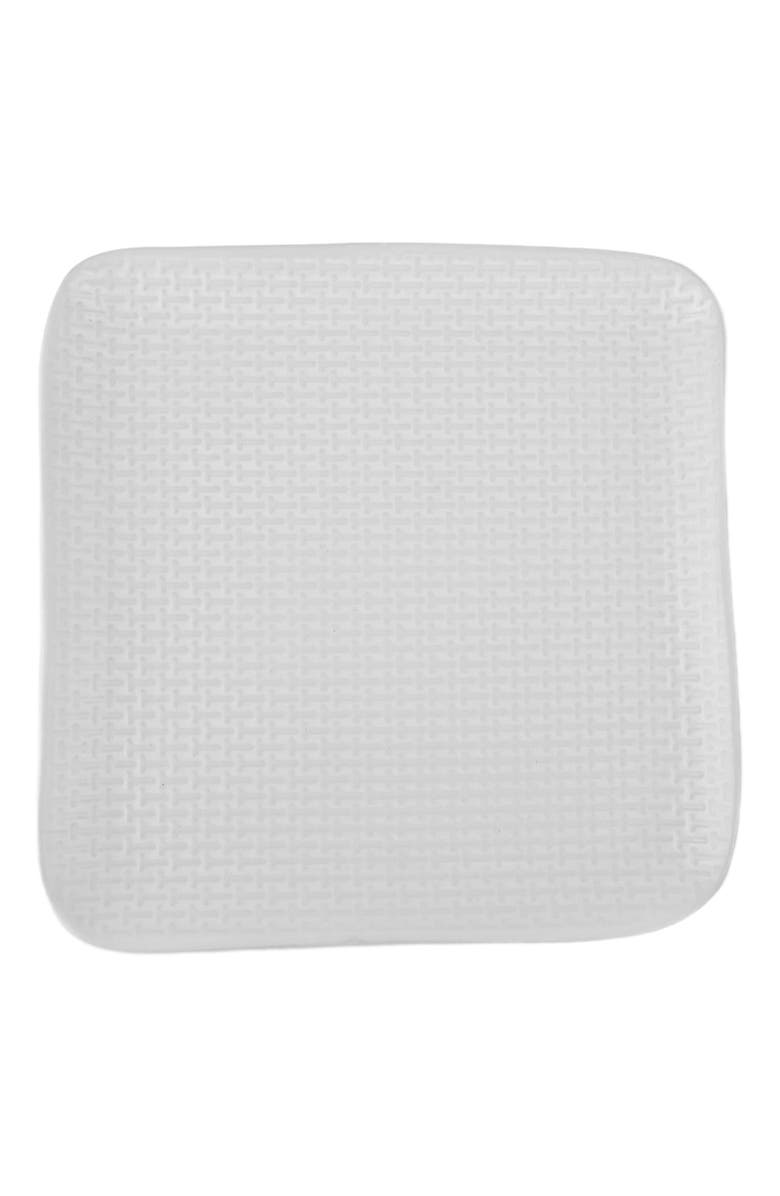 Stone Lain Olivia Stoneware 4-Piece Dinner Plate Set, Alternate, color, White