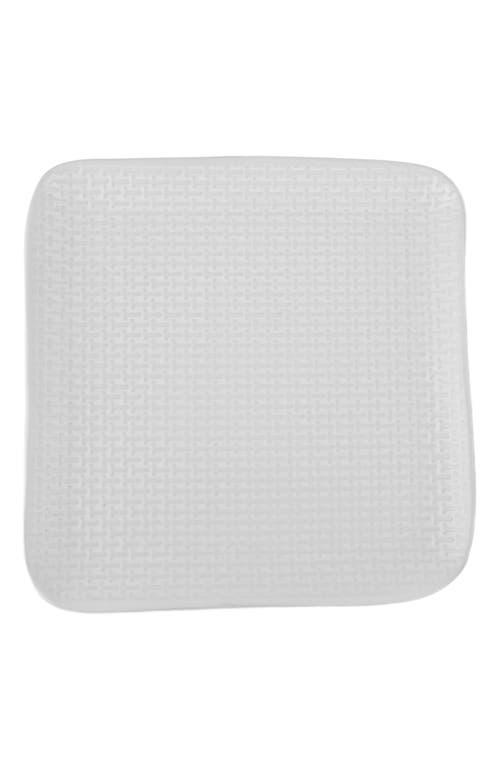 Stone Lain Olivia Stoneware 4-piece Dinner Plate Set In White