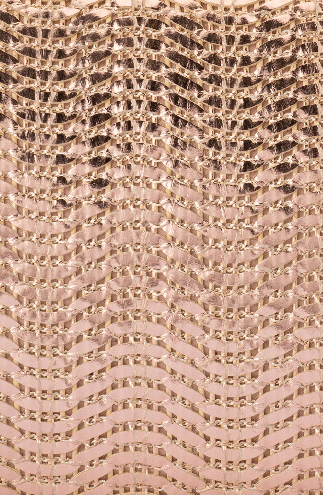 Olga Berg Hannah Textured Faux Leather Clutch, Alternate, color, 