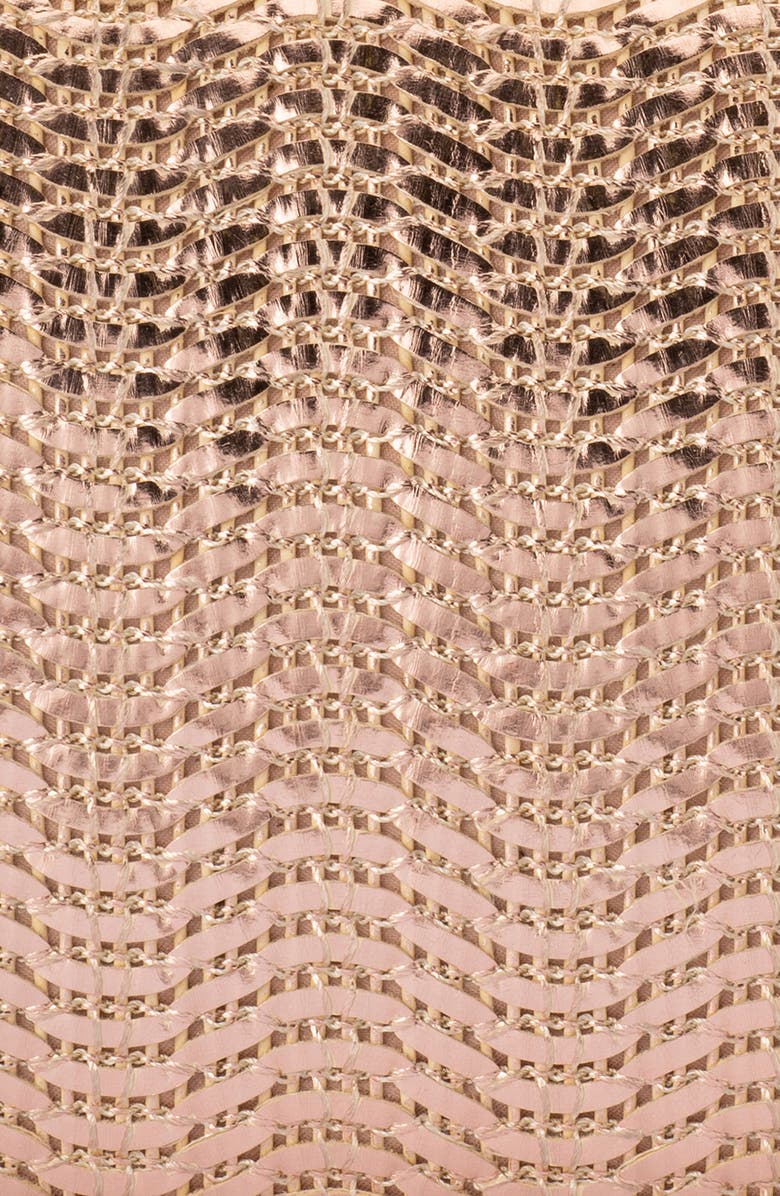 Olga Berg Hannah Textured Faux Leather Clutch, Alternate, color,