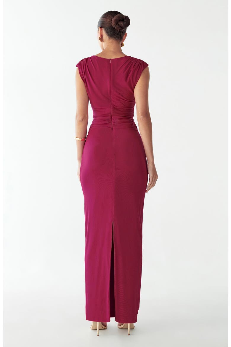 Tima Maxi Dress, Alternate, color, Berry