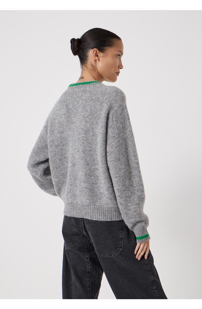 Hush Ellis Wool Blend Off-Piste Motif Sweater, Alternate, color, Mid Grey Marl