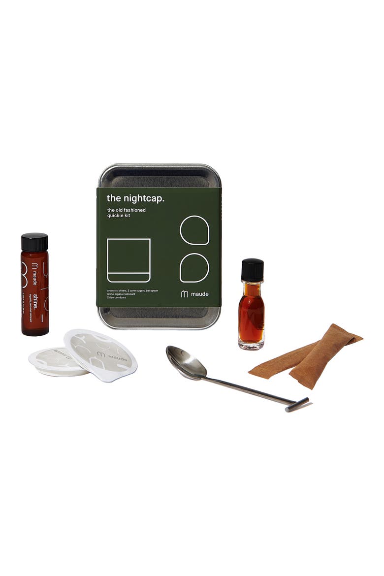 The Nightcap Old Fashioned Cocktail Mix & Lubricant Set, Main, color, NO COLOR