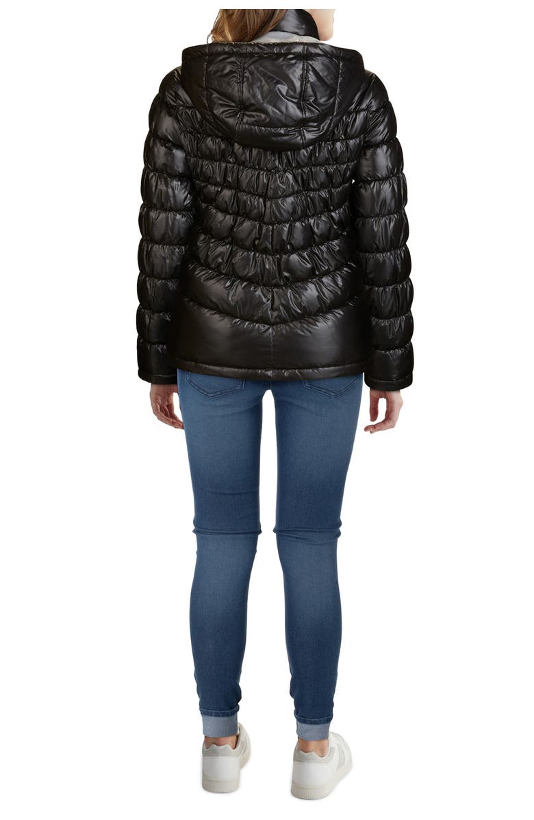 Kenneth Cole Hooded Front Zip Puffer Jacket, Main, color, 