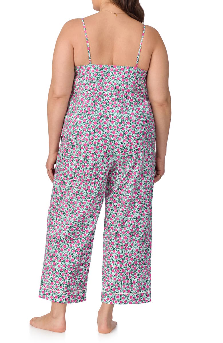 BedHead Pajamas Print Organic Cotton Poplin Crop Pajamas, Alternate, color, 