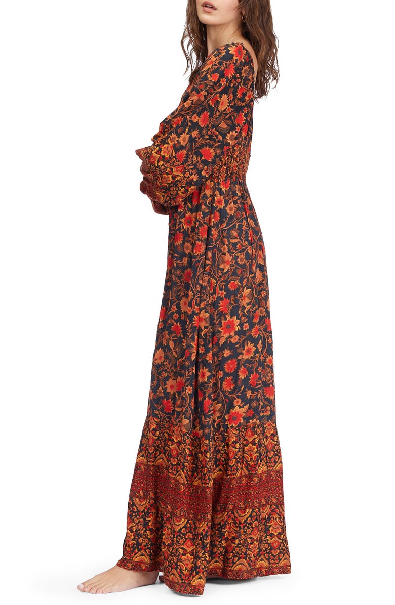 Billabong Mystic Dreamer Long Sleeve Maxi Dress, Alternate, color, 