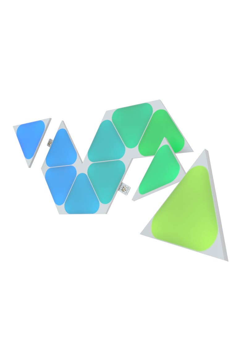 10-Pack Mini Triangle Light Panels Expansion Pack, Alternate, color, MULTICOLOR