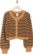 Cinq à Sept Millie Stripe Shaker Cardigan
