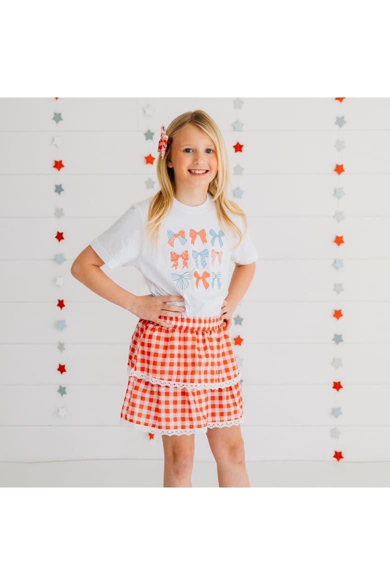 Patriotic Cutie Short Sleeve T-Shirt, Alternate, color, White
