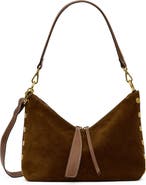 HAMMITT Grace Medium Suede Baguette Bag