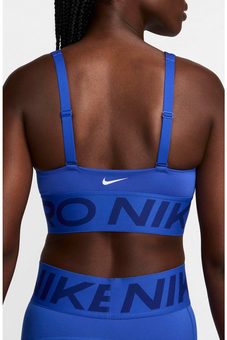 Pro Indy Plunge Medium-Support Padded Sports Bra, Alternate, color, HYPER ROYAL/ DEEP ROYAL BLUE
