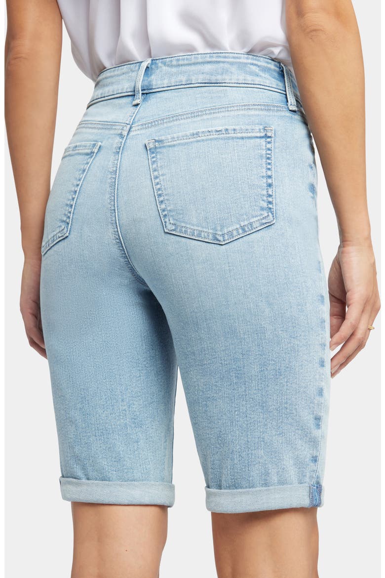 Briella Roll Cuff Denim Bermuda Shorts, Alternate, color, PROMISE