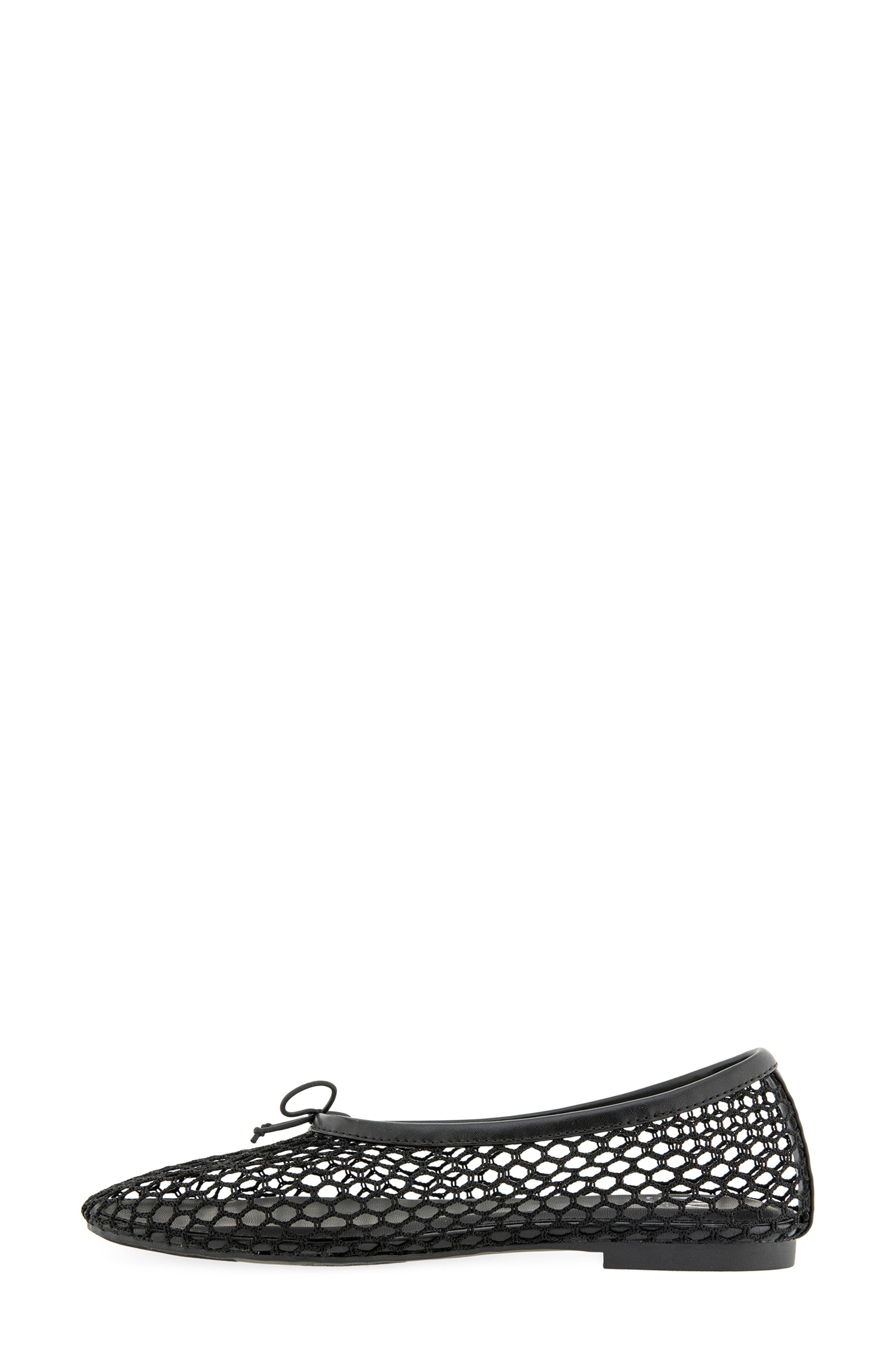 Rebecca Minkoff Bunny Mesh Ballet Flat, Alternate, color, Black
