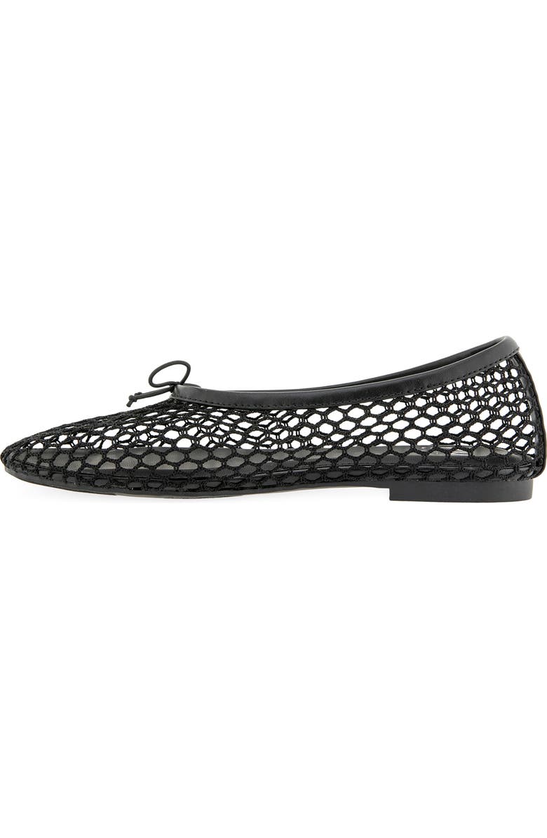 Rebecca Minkoff Bunny Mesh Ballet Flat, Alternate, color, Black