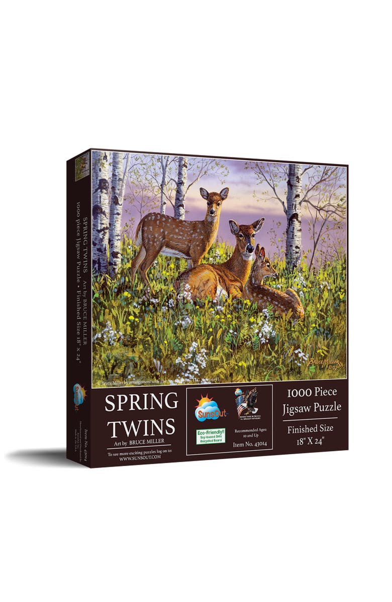 Sunsout Spring twins 500 piece Jigsaw Puzzle for Adults, Main, color, Multicolor